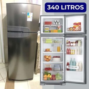 [ENCERRADA] Geladeira Consul Frost Free Duplex 340 litros com Prateleiras Altura Flex cor inox - CRM39AK
