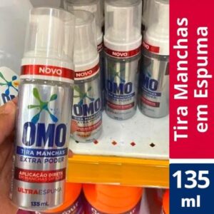 Tira-Manchas Ultra Espuma Omo Extra Poder Frasco 135ml, OMO