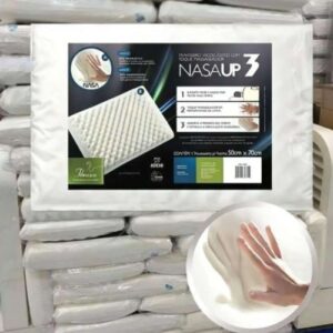 [ENCERRADA] Travesseiro Nasa Up 3 para Fronhas, Revestimento 100% Poliéster, Branco, Fibrasca