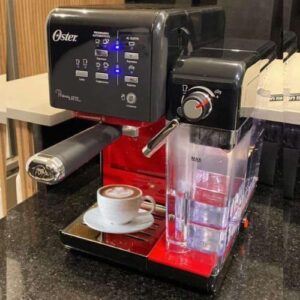 Cafeteira Espresso Oster, PrimaLatte II, Vermelho - 110v