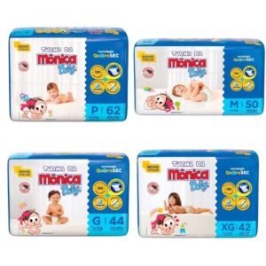 Fralda Turma da Monica Baby Mega - P(62un) - M(50un) - G(44un) -XG(42un)