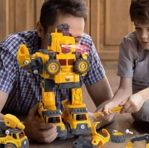 Carrinho Robô 5 Em 1 Monta Desmonta Construbots - Mega Compras