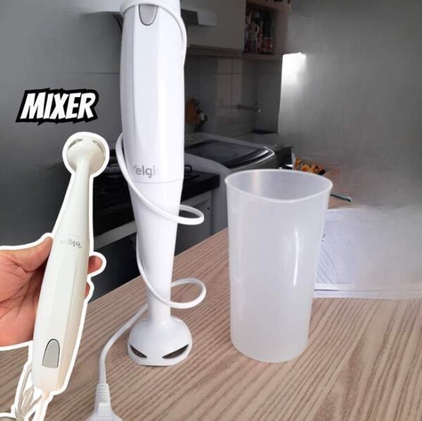 Mixer de Mão 200W Elgin Compacto e Leve, ergonômico e fácil de limpar Branco - 220v