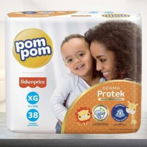 Fralda Pom Pom Derma Protek Mega XG 38 Unidades