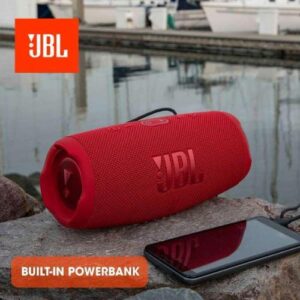 Caixa de Som Bluetooth JBL Charge 5 30W Vermelha - JBLCHARGE5RED