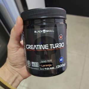 Creatine Turbo Monohidratada - 300g Laranja - Black Skull