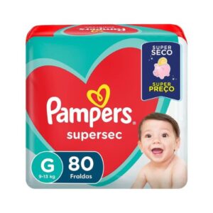 Fraldas Pampers Supersec G 80 Unidades