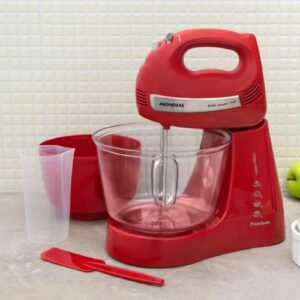 Batedeira Mondial, Bella Massa Inox Premium, Vermelho, 500W - B-29 NP