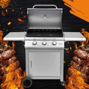 Churrasqueira Com Carrinho Inox à Gás - SUGGAR - CH5001IX