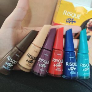 Esmalte Cremoso Coleção 6 cores Risqué + Iza, Sortido