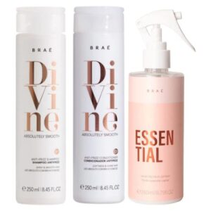 Braé Kit Divine Shampoo+ Condicionador+ Essential Leave-in 215ml