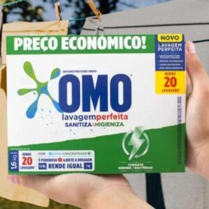 11 UNIDADES Omo Lavagem Perfeita - Sanitizante em Pó, 1.6kg