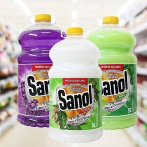 Desinfetante Líquido para uso Geral, Eucalipto, Sanol, 5 Litros, Branco