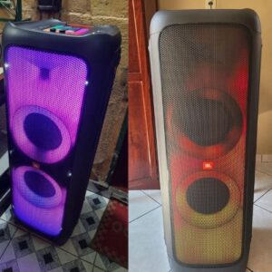 Caixa de Som Bluetooth JBL PartyBox 1000 com Show de Luzes e DJ Pad 1100W - JBLPARTYBOX1000BR