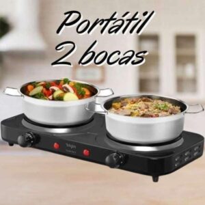 Fogão Elétrico Portátil Cooktop 2 Bocas Elgin