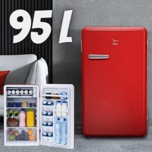 Frigobar Retrô, 95L, Vermelho Rubi, 110V, Midea, MRV10V1