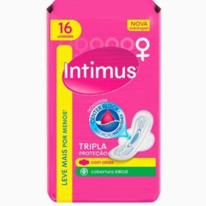 Absorvente Externo Intimus Tripla Proteção Suave com Abas Leve 16 Pague 14