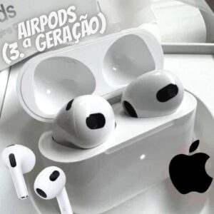 Apple AirPods (3ª geração) com estojo de recarga Lightning