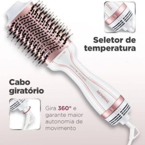 Escova Secadora, Mondial, Branco/Rose Gold, 1300W, Bivolt - ES-50