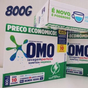 14 Unidades Sabão em PÓ Omo Lavagem Perfeita Sanitiza e Higieniza - 800g