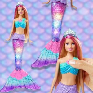 Barbie Dreamtopia Sereia Luzes e Brilhos, Mattel