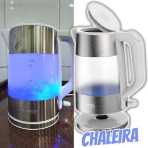 Chaleira Elétrica Cadence Lumini Blanc, 110V, Branca, 1,7L