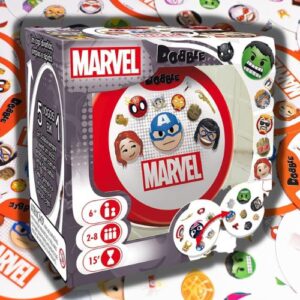 Galápagos, Dobble: Marvel Emoji, Jodo de Cartas Competitivo, 2-8 jogadores, 15min
