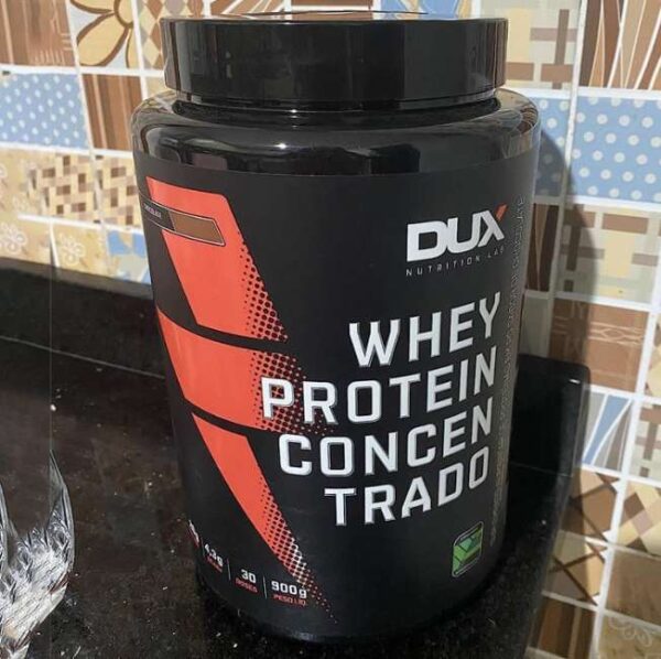 Whey Protein Concentrado Pote (900G) - Sabor Chocolate, Dux Nutrition