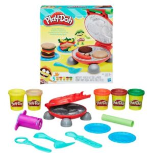 Play-Doh Conjunto De Massinha Festa Do Hamburguer 5 Potes Multicor