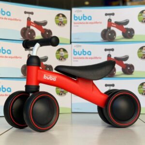Bicicleta de Equilibrio - 4 Rodas, BUBA, Vermelho