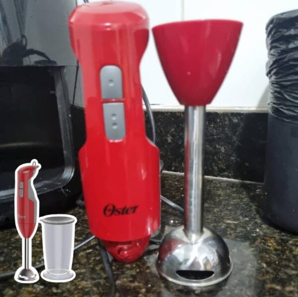 Mixer Oster Versátil Função Turbo, Vermelho, 250W, FPSTHB2610R