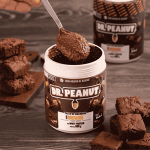 Dr Peanut Pasta De Amendoim Sabor Brownie Com Whey Protein 600G Dr. Peanut