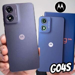 Smartphone Motorola Moto G04s - 128GB 8GB Ram Boost Camera 16MP com sensor Moto AI FPS lateral Grafite