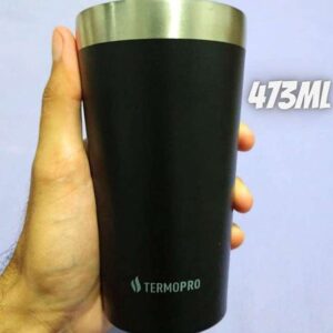 TERMOPRO Copo Térmico para Cerveja 473ml Preto