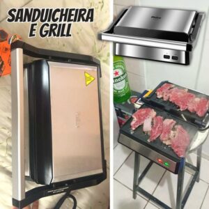 Grill Philco PGR21PI Preto/Inox 1000W