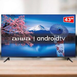 Smart TV Aiwa 43, Android, Full HD, Borda Ultrafina, HDR10, Dolby Áudio , AWS TV 43 BL 02 A