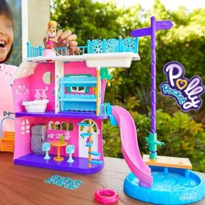 Polly Pocket , Polly Pocket! Casa do Lago da Polly, Mattel, GHY65, Multicor