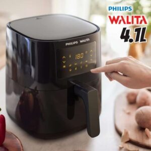 Philips Walita RI9252/91 Série 3000 - Fritadeira Airfryer Digital, 4.1L de capacidade, 127V, 1400W, Preta
