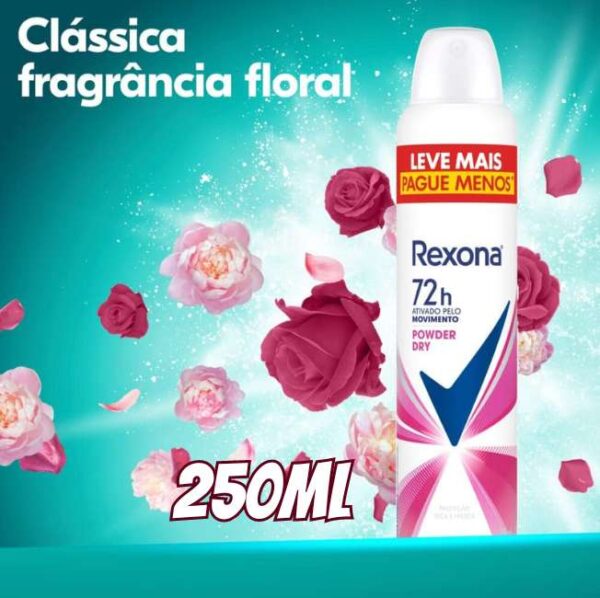 Rexona Antitranspirante Aerossol Powder Dry 250Ml