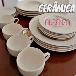 Aparelho de Jantar 20 pçs Branco Liso Alleanza