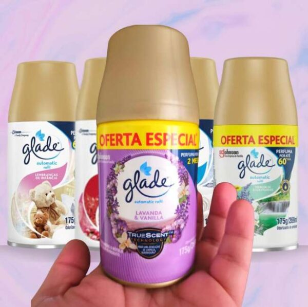 Glade Aromatizador de Ambiente Automático, Glade Refil, Odorizador de Ambiente, Frutas e Flores Vibrantes, 269ml