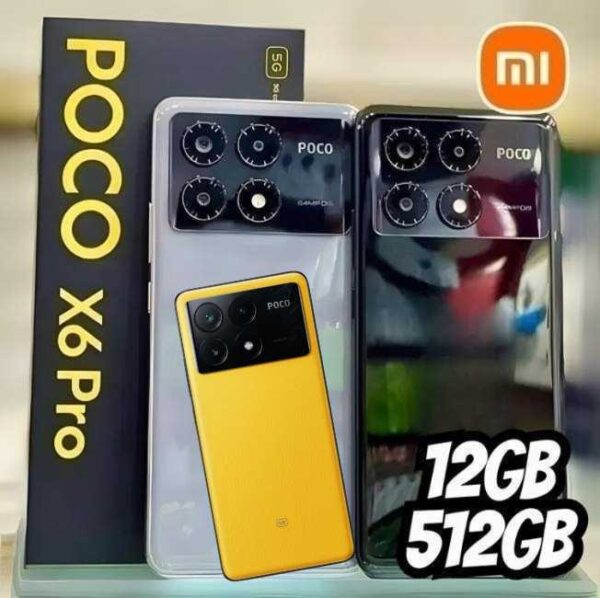 Smartphone Xiaomi POCO X6 Pro 5G 12GB+512GB NFC Dimensity 8300-Ultra 64MP triple camera 67W 120Hz AMOLED (Yellow)